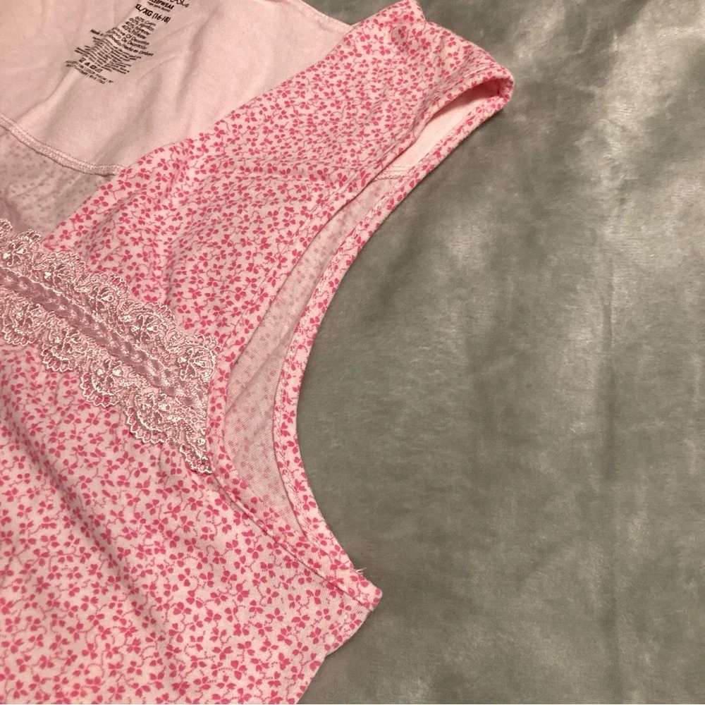 NWOT Simply Basic Vintage 90s Nightgown Nightie Pink Size XL 16/18